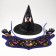 Carnival set "Dark Witch": Hat, collar