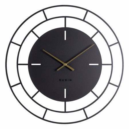 Wall-wall clocks of metal "Venice", silent, D-50 cm, black, aa-2