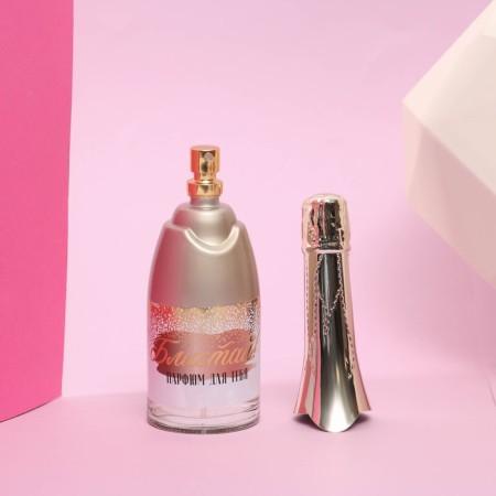 Gift set "Dream. Knight. Inspecting ": Champagne perfume (100 ml), candle-4