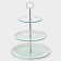 Fruitor glass three -tier round share "Texture", D = 24/20/15 cm