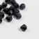 Set a set of glass beads 20 pcs, 8 mm black