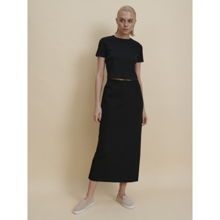 Crop top female Pelican, size 48, black color-3