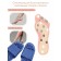 Slippers with a massage effect, open nose, size 38-39, blue color