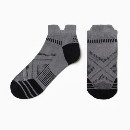 Men's socks minku shortened, size 38-45, gray color