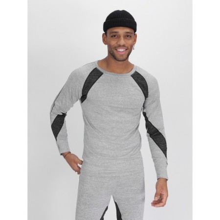 Thermal underwear is male, size 52-54, the color is light gray-11