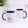 Name mug, sublimation "horse-runs", black bottom