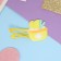 Invisibility for hair "Adele" (set 2 pcs) lemon treat, 5.5 cm, yellow