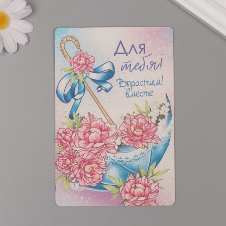Growing postcard "for you! Grow together" 10*15 cm