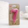 Candle in the Cake "Fine", number "7", pink metallic, 6.5 cm