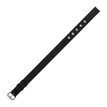 Two -layer collar with a swivel 55 x 2.5 cm, polyester, black-5