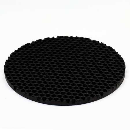 Rug for a bowl, round, diameter 24 cm, black-1