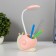 Table lamp "Snail" LED 3W USB AKB Pink 9x13x29 cm Risalux