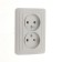 Double Luazon Lighting "Orion", 10 A, hidden, without salary, silver