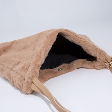 Love bag with lightning, brown color-5