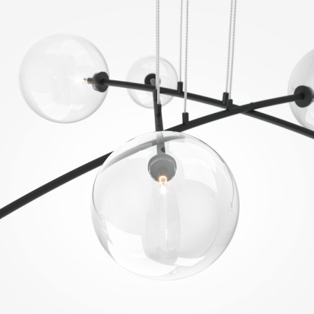 Suspension lamp Maytoni Mod172PL-06B, 6XG4, 20W, 130x340.7 cm, black color-3