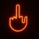 LED plate on glass, 12V, 3 images, red color, remote control, wire 15 cm