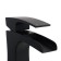 Aflorn AF19707F-7 sink mixer, "waterfall", excess height 9.4 cm, brass, black