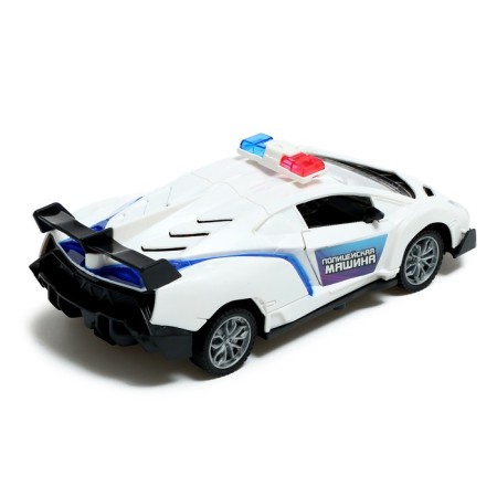 Radio -controlled “Police” machine, light, doors open, works from batteries-2