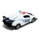 Radio -controlled “Police” machine, light, doors open, works from batteries