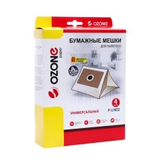 Universal paper bags P-UN02 Ozone for a vacuum cleaner, flange 120x190, 4 pcs + m 1049585