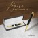 Gift handle, ball, automatic "modern", in the leatherette case