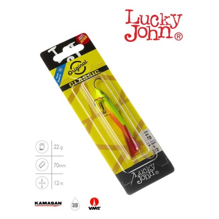 Balancir Lucky John Classic 7 + tee, 7 cm, color 26rt blister-2