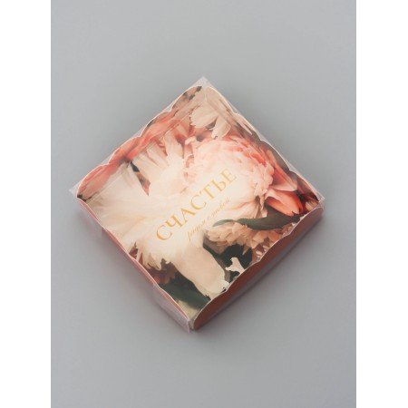 Bearbox, confectionery packaging, "Happiness next to you", 9 x 9 x 3 cm-1