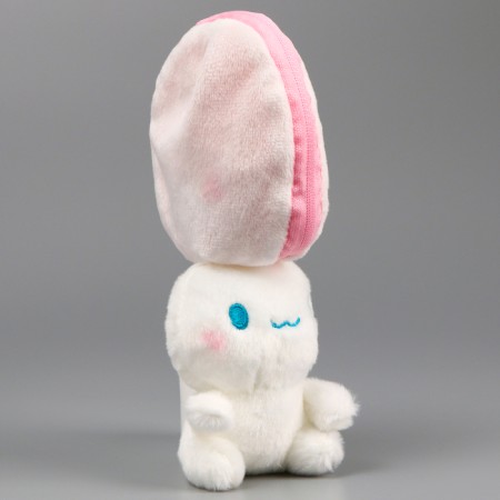 Soft toy "Bunny Klubnik" on the key fabric, 11 cm-12