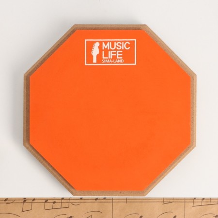 A set of drummer Music Life: Training PED, D-8 inches + drum sticks, orange-2