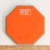A set of drummer Music Life: Training PED, D-8 inches + drum sticks, orange