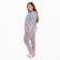 Female shirt, gray/white color, size 46