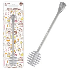 Spoon for honey multidide, plastic, length 18 cm