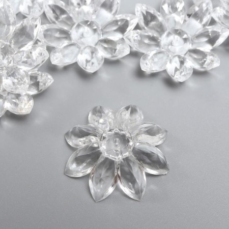 Decor for creativity Plastic "CRISTAL" set 10 pcs 3.3x3.3x0.8 cm-1