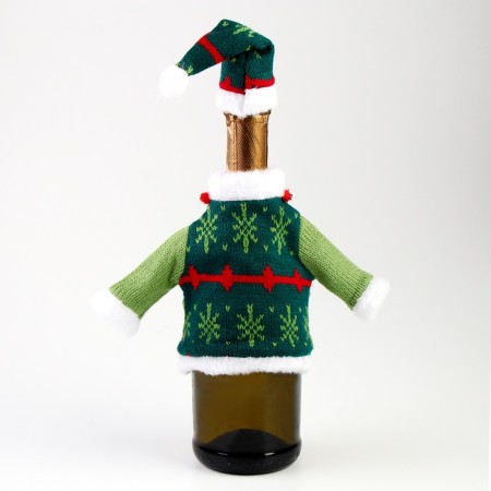 New Year! Clothing for a bottle "Christmas tree"-3
