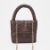 Bag-tout on lightning, brown color
