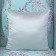 Decorative pillowcase "Luanna", size 45x45 cm, emerald color
