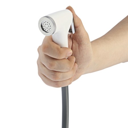 Portable hiking shower Zein: watering can, hose, pump with USB cable, holder, hook-11