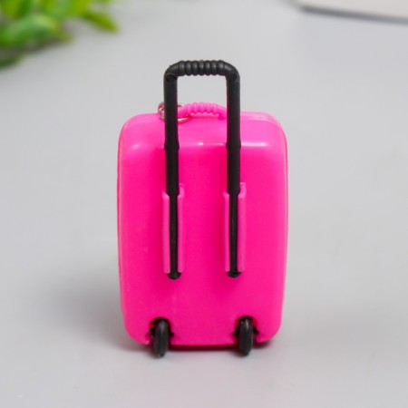 Plastic keychain "Suitcase Fruit on wheels" mix 5.5x4x42 cm-1