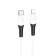 Hoco X82, Type -C cable - Lightning, 3 A, 1 m, silicone braid, white