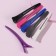 Hair clamps, with silicone tape, set - 6 pcs, 11 cm, color mix