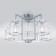 Smart ceiling lamp Fargo, 40W, E14, 68x68x38 cm