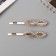 Invisibility for hair "Dilis" (set 2 pcs) loops, 6 cm, gold