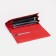 Women's wallet on magnets, red color