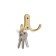 Hook furniture tundra TKD024 Light, two -rod, matte gold