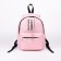 School backpack from textiles on lightning, textura, 1 pocket, pink color
