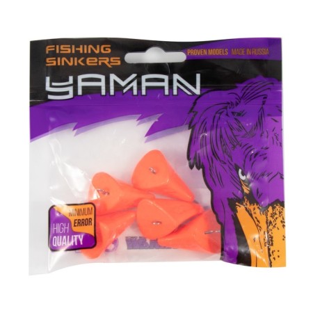 Cargo of a bullet-excentric stained collapsible Yaman 5 pcs., 44 g, orange-4