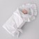 Kinderlitto Satin discharge kit, 4 items, height 50-56 cm, white color