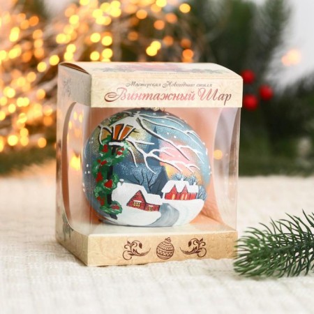 Christmas ball D-10 cm "Lantern"-1