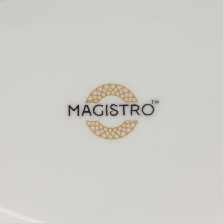 Tea couple Magistro "Blanche" circle 300 ml, white color-7