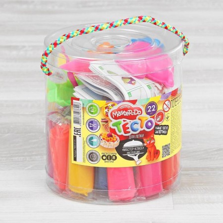 Set for creativity "Meding dough" Master Do, a large bucket of 22 colors-1